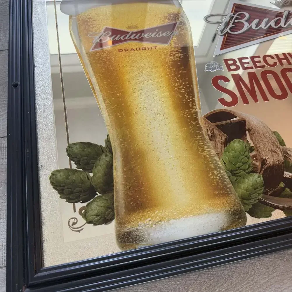 Budweiser Beechwood Aged Smooth Taste Framed Bar